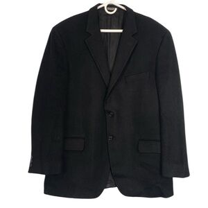 Arnold Brant 100% Cashmere Blazer Jacket Sport Coat 46R Black Classic Preppy‎